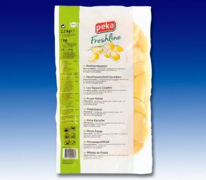 Halbierte Kartoffeln vorgegart, frisch