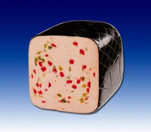 Paprika-Pastete in Vierkantform